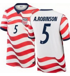 Men 5 Antonee Robinson USMNT 2026 Home Stadium Replica Jersey 1