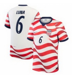 Men 6 Diego Luna USMNT 2026 Home Stadium Replica Jersey 2