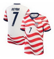 Men 7Giovanni Reyna USMNT 2026 Stadium Replica Jersey 2