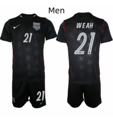 USA FIFA World Cup 2026 Navy Blue Soccer Jersey Timothy Weah #21