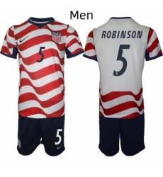 USA FIFA World Cup 2026 Soccer Red Home Jersey Antonee Robinson #5