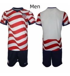 USA FIFA World Cup 2026 Soccer Red Home Jersey Blank