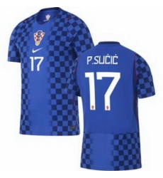 Men 17 Croatia Petar Sucic Away Replica World Cup 2