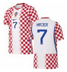 Men 7 Croatia Lovro Majer Away Replica World Cup 1