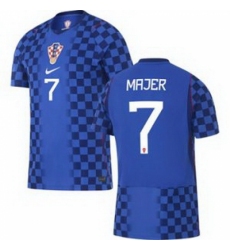 Men 7 Croatia Lovro Majer Away Replica World Cup 2