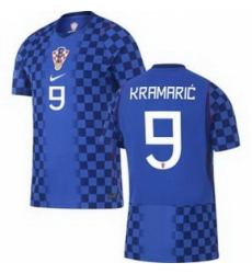 Men 9 Croatia Andrej Kramaric Away Replica World Cup 2