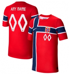 Men's Norway National Team Active Player Custom Red 2026 Home Soccer Jersey