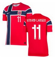 Women 11 Norway Jorgen Strand Larsen Home Stadium Replica 1