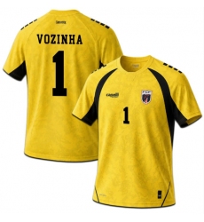 Men's Cape Verde #1 Vozinha Yellow 2026 World Cup Goalkeeper Soccer Jersey