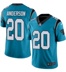Men's Nike Carolina Panthers #20 C.J. Anderson Blue Alternate Vapor Untouchable Limited Player NFL Jersey