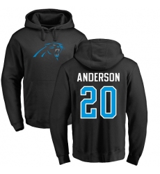NFL Nike Carolina Panthers #20 C.J. Anderson Black Name & Number Logo Pullover Hoodie