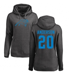 NFL Women's Nike Carolina Panthers #20 C.J. Anderson Ash One Color Pullover Hoodie