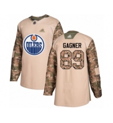 Men's Edmonton Oilers #89 Sam Gagner Authentic Orange Home Hockey Jersey
