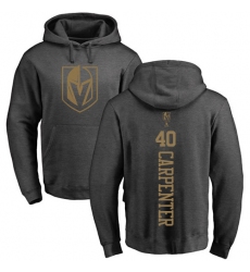NHL Adidas Vegas Golden Knights #40 Ryan Carpenter Charcoal One Color Backer Pullover Hoodie