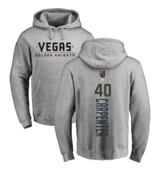 NHL Adidas Vegas Golden Knights #40 Ryan Carpenter Gray Backer Pullover Hoodie
