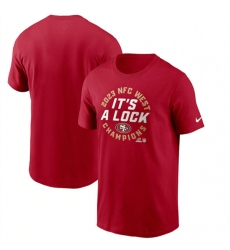 Men's San Francisco 49ers Red 2023 NFC West Champions T-Shirt