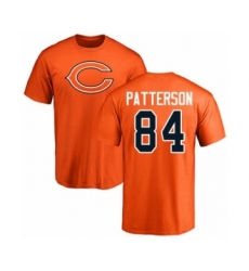 Football Chicago Bears #84 Cordarrelle Patterson Orange Name & Number Logo T-Shirt