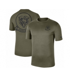 Football Men's Chicago Bears Olive 2019 Salute to Service Sideline Seal Legend Performance T-Shirt