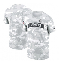Men's Chicago Bears 2024 Arctic Camo Salute To Service Performance T-Shirt