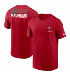 Men's Tampa Bay Buccaneers Red Team Incline T Shirt