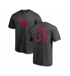 Football Arizona Cardinals #33 Byron Murphy Ash One Color T-Shirt