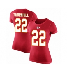 Football Women's Kansas City Chiefs #22 Juan Thornhill Red Rush Pride Name & Number T-Shirt