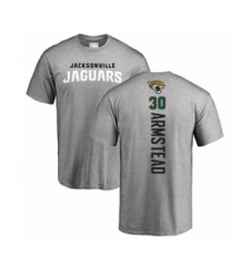 Football Jacksonville Jaguars #30 Ryquell Armstead Ash Backer T-Shirt