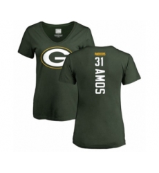 Football Women's Green Bay Packers #31 Adrian Amos Green Backer T-Shirt