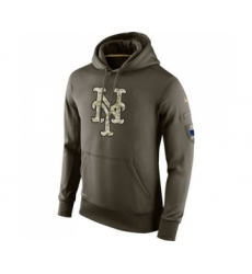 Men's New York Mets Nike Olive Salute To Service KO Performance Hoodie