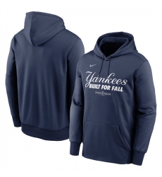 Men's New York Yankees Navy 2025 Postseason Collection Therma Fleece Hoodie