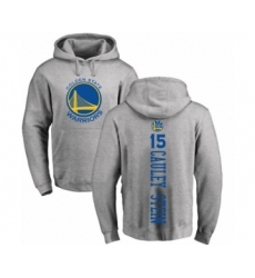 Basketball Golden State Warriors #15 Willie Cauley-Stein Ash Backer Pullover Hoodie