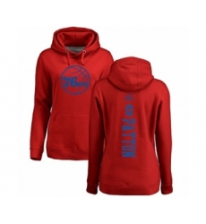 NBA Women's Nike Philadelphia 76ers #0 Justin Patton Red One Color Backer Pullover Hoodie