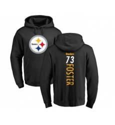 Football Pittsburgh Steelers #73 Ramon Foster Black Backer Pullover Hoodie