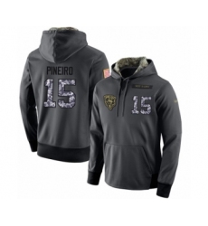 Football Men's Chicago Bears #15 Eddy Pineiro Stitched Black Anthracite Salute to Service Player Performance Hoodie