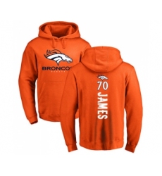 Football Denver Broncos #70 Ja'Wuan James Orange Backer Pullover Hoodie