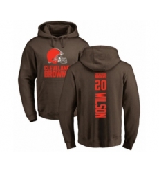 Football Cleveland Browns #20 Howard Wilson Brown Backer Pullover Hoodie