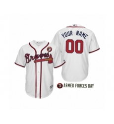 2019 Golden Edition Atlanta Braves Custom Black Jersey