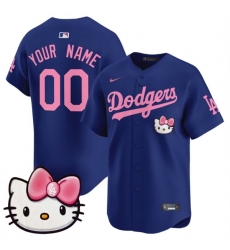 Men's Los Angeles Dodgers ACTIVE PLAYER Custom Royal 2025 Hello Kitty Vapor Premier Limited Stitched Baseball Jersey