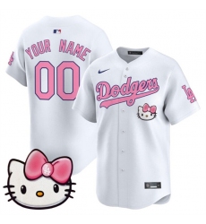 Men's Los Angeles Dodgers ACTIVE PLAYER Custom White 2025 Hello Kitty Vapor Premier Limited Stitched Baseball Jersey