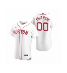Men's Boston Red Sox Custom Nike White Authentic 2020 Alternate Jersey