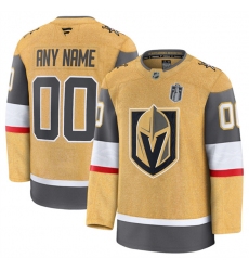 Men's Vegas Golden Knights Active Player Custom Gold 2026 Stanley Cup Final Patch Home Stitched Hockey Jersey