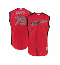 Youth Chicago White Sox #79 Jose Abreu Authentic Red American League 2019 Baseball All-Star Jersey