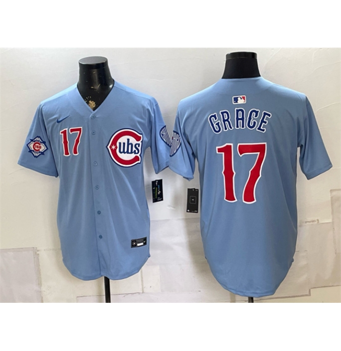 Men's Chicago Cubs #17 Mark Grace Blue 2026 2nd Alternate Limited Stitched Baseball Jersey