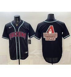 Men's Arizona Diamondbacks Team Big Logo 2026 Fashion Replica Black Out Stitched Baseball Jersey