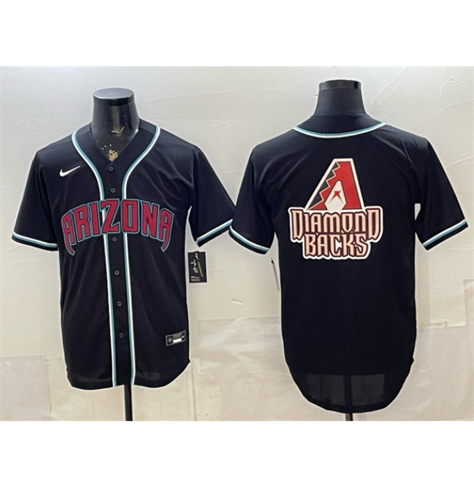 Men's Arizona Diamondbacks Team Big Logo 2026 Fashion Replica Black Out Stitched Baseball Jersey