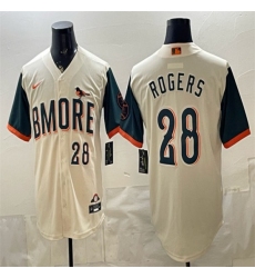 Men's Baltimore Orioles #28 Trevor Rogers Natural 2026 City Connect Stadium Stitched Baseball Jersey