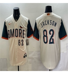Men's Baltimore Orioles #82 Jeremiah Jackson Natural 2026 City Connect Stadium Stitched Baseball Jersey