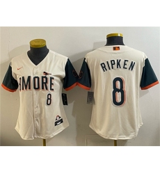 Youth Baltimore Orioles #8 Cal Ripken Jr Natural 2026 City Connect Stadium Stitched Baseball Jersey