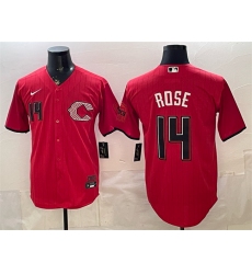 Men's Cincinnati Reds #14 Pete Rose Red 2026 City Connect Stadium Stitched Baseball Jersey
