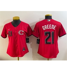 Youth Cincinnati Reds #21 Hunter Greene Red 2026 City Connect Stadium Stitched Baseball Jersey